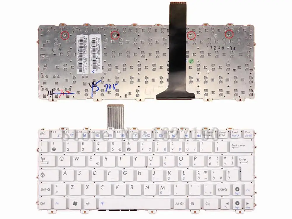 Клавиатура для ASUS EPC Shell 1005HA 1008HA 1001HA черная новая клавиатура ноутбука с |