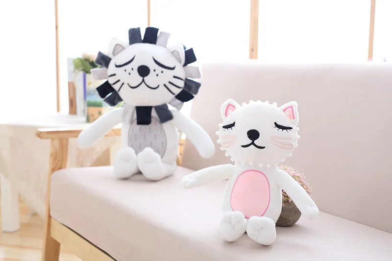 40 см 60 см лев кошка плюшевые куклы для взрослых детей Подушка Мягкая Подушка Детские спальные, Куклы Мягкие Детские игрушки Home Decor подарок