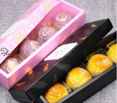 100 шт. посылка коробка для печенья черного и розового цвета|box box|box pinkbox black |