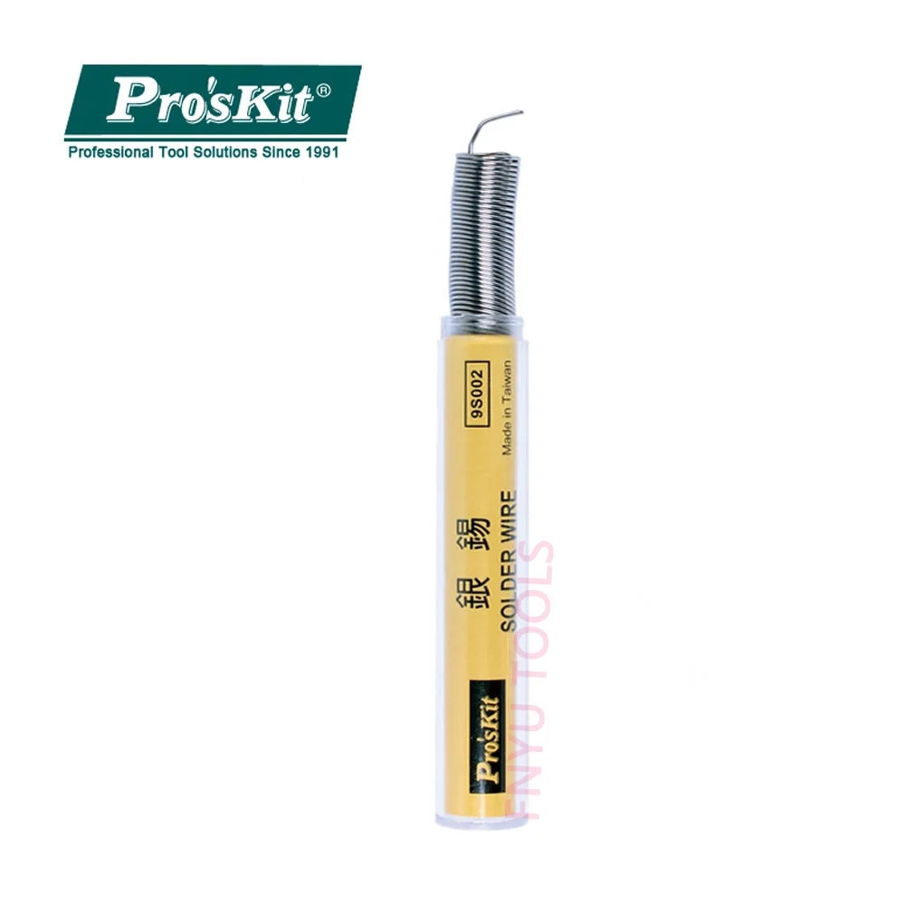 Pro'sKit 9S002 0,8 мм пайка серебро олово ручка припой трубки диспенсер для SMD материнская плата, пайка обслуживания инструменты