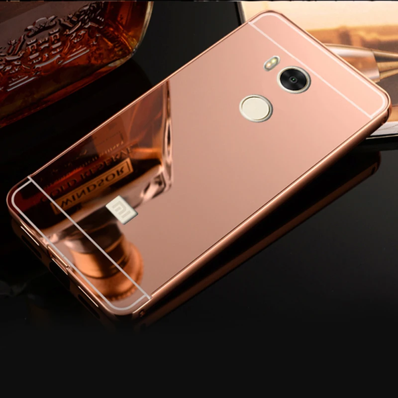 Чехол Xinchentech для xiaomi redmi 4/Redmi 4 Pro роскошный зеркальный металлический чехол + задняя