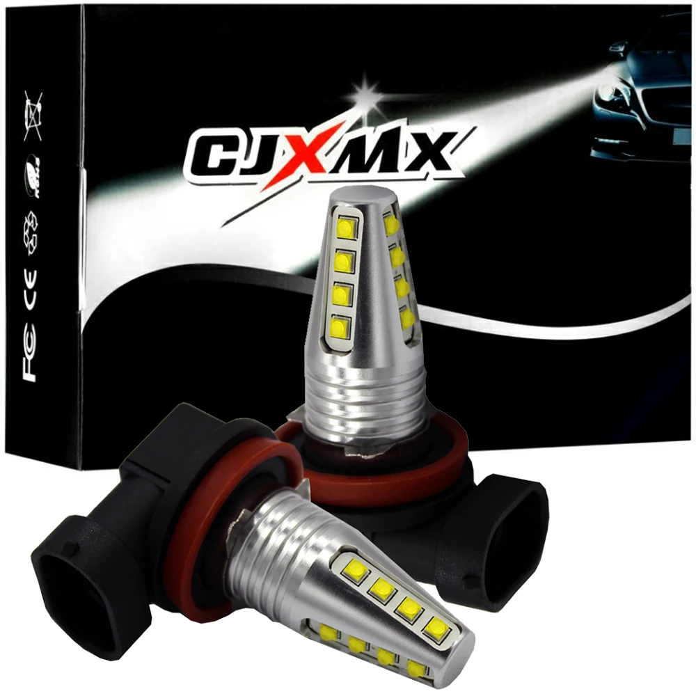 CJXMX 2 шт. высокомощная автомобильная светодиодная противотуманная фара H7 H8 H11 9005/HB3