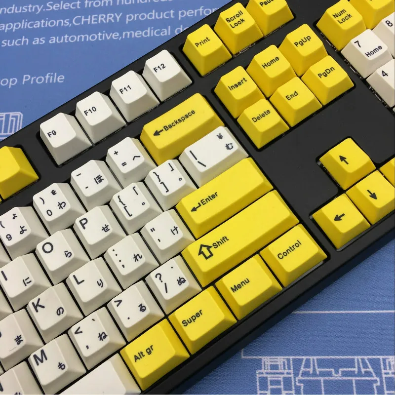 Серия PBT cherry профиль Keycap краситель sub новинка совместим с 64/68/84/96/104 и планировкой