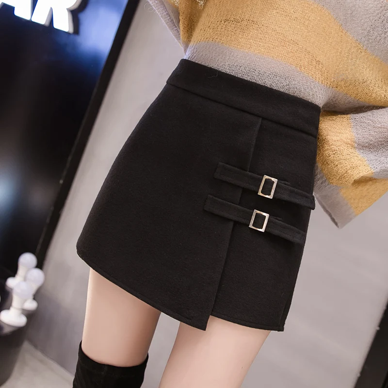 Faldas mujer moda, Мини юбка, зимняя черная юбка, юбки для женщин, расшитая блестками, а-силуэт, однотонная, формальная, выше колена, мини ампир 1917 50