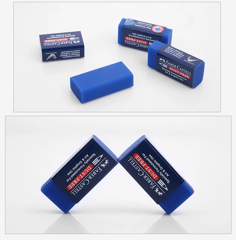 3 шт./лот Faber Castell Цветной карандаш, ластик, пыли синий специально разработан для Книги по искусству и графические Применение#187170