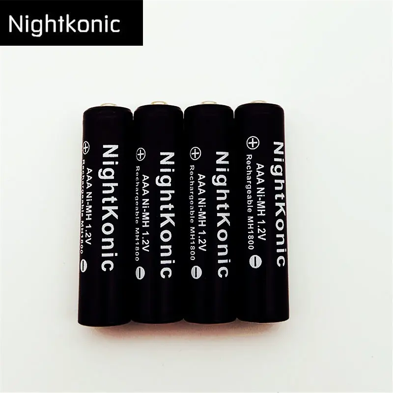 Nightkonic 4 шт./лот aaa батарея 1 2 V Ni-MH Аккумуляторная для камеры игрушка-фонарик AAA |