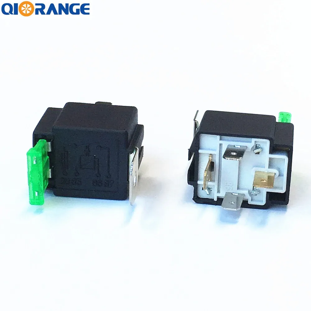 QIORANGE 2 упак. 30A предохранитель Реле Жгут набор 12 В DC 4-контактный SPST Автомобильная