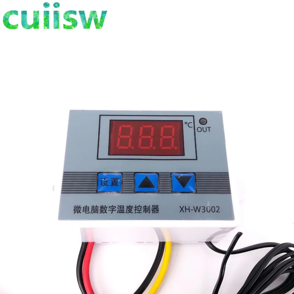 

XH-W3002 12V-220V Digital LED Temperature Controller 10A Thermostat Control Switch Probe with waterproof sensor W3002