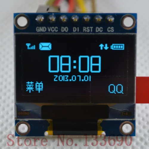 OLED-модуль 0 96 дюйма 128X64 синие на черные умные автомобили Freescale специальный 3