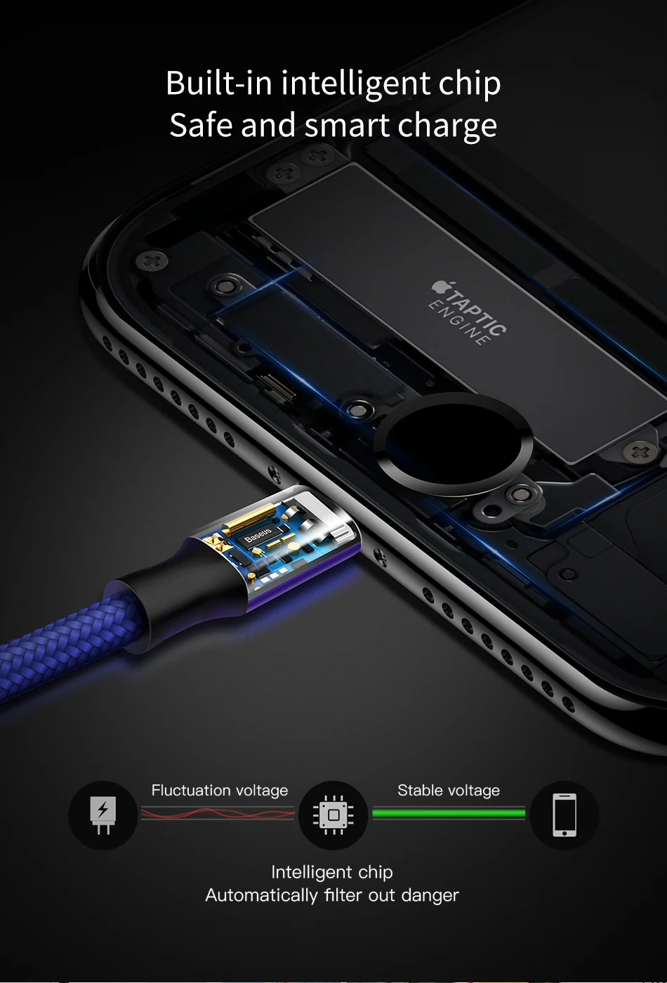 Baseus 3в1 2в1 USB кабель для iPhone X 8 7 6 Micro кабель type usb C кабель для samsung S9 S8 Быстрая зарядка кабель зарядного устройства 3A шнур