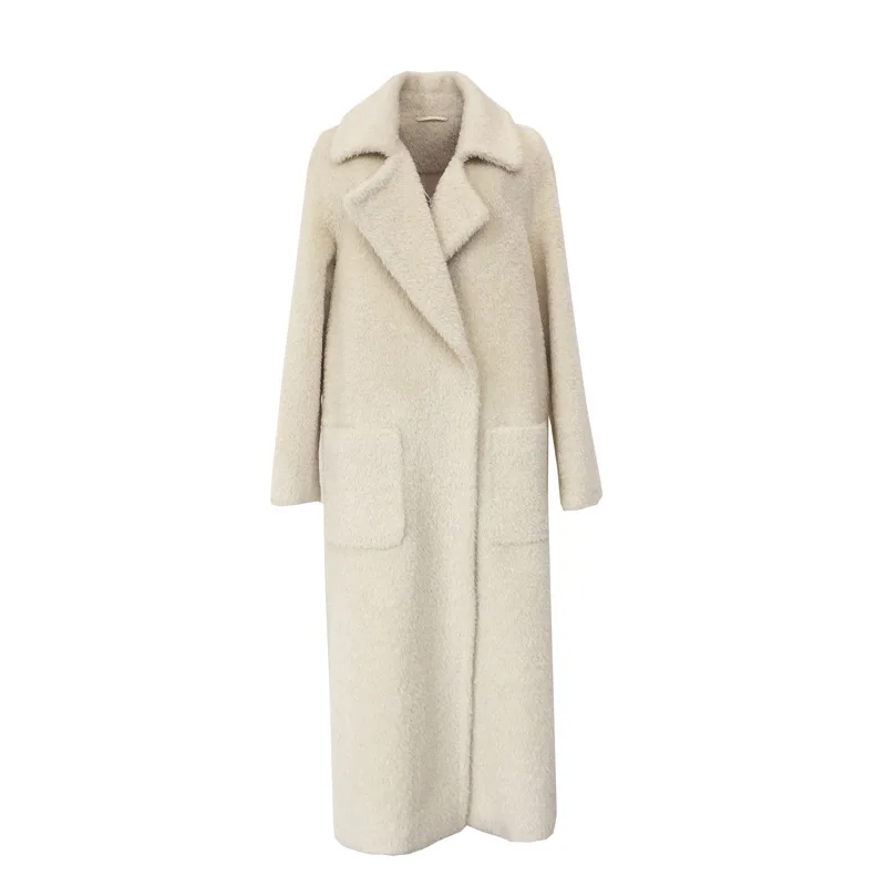 Шерстяное пальто из перуанской альпаки | Женская одежда