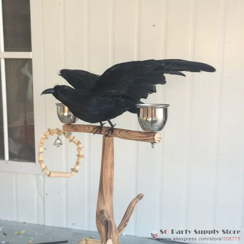 Хорошее качество имитация ворона Хэллоуин Волшебные реквизиты игры