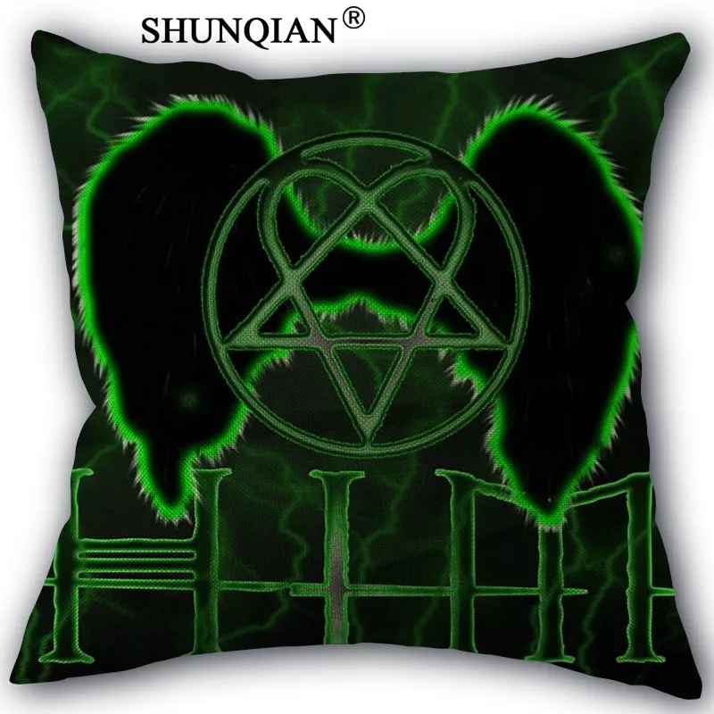 Наволочка him heartagram, хлопок, лен, квадратная Наволочка на молнии, уникальный дизайн, на заказ, 45x45 см, одна сторона - Цвет: Pillowcase