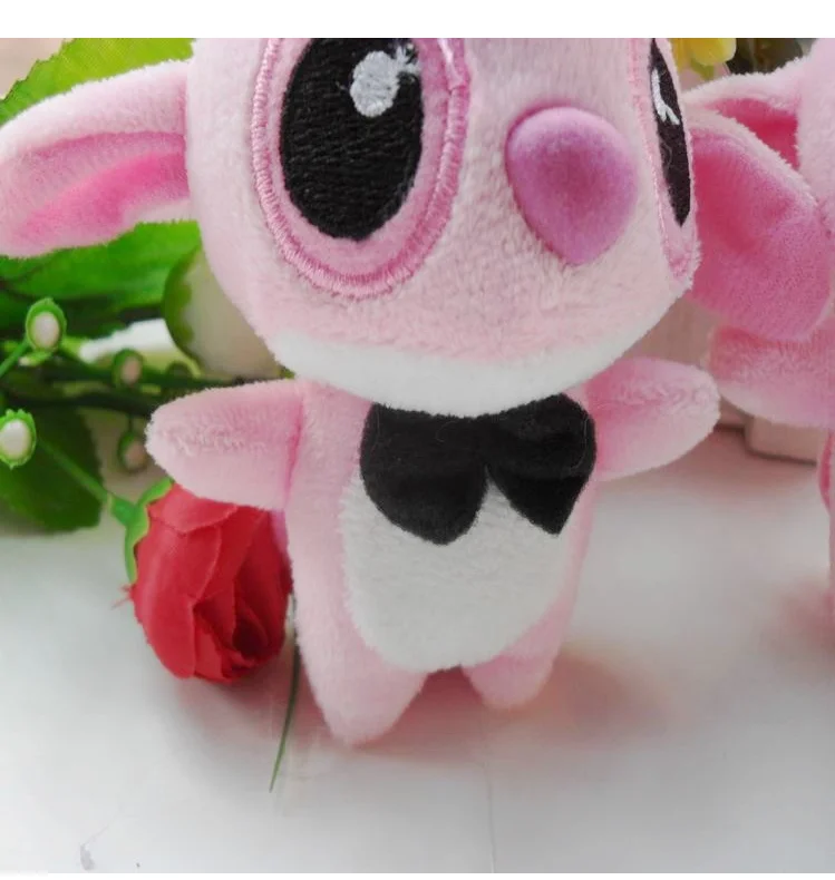 Kawaii 1 шт. большой любовник Лило Ститч плюшевая мягкая игрушка кукла; 10 см ремешок для телефона брелок и сумка Подвеска Игрушка свадебный подарок игрушка кукла