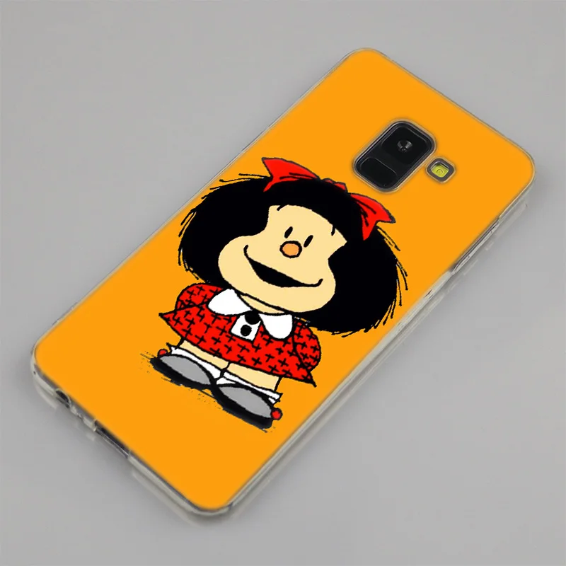 Горячая Mafalda силиконовый чехол для Samsung Galaxy A50 A30 A10 A40 A6 A8 плюс A20 E A5 A7 2018 2017 2016