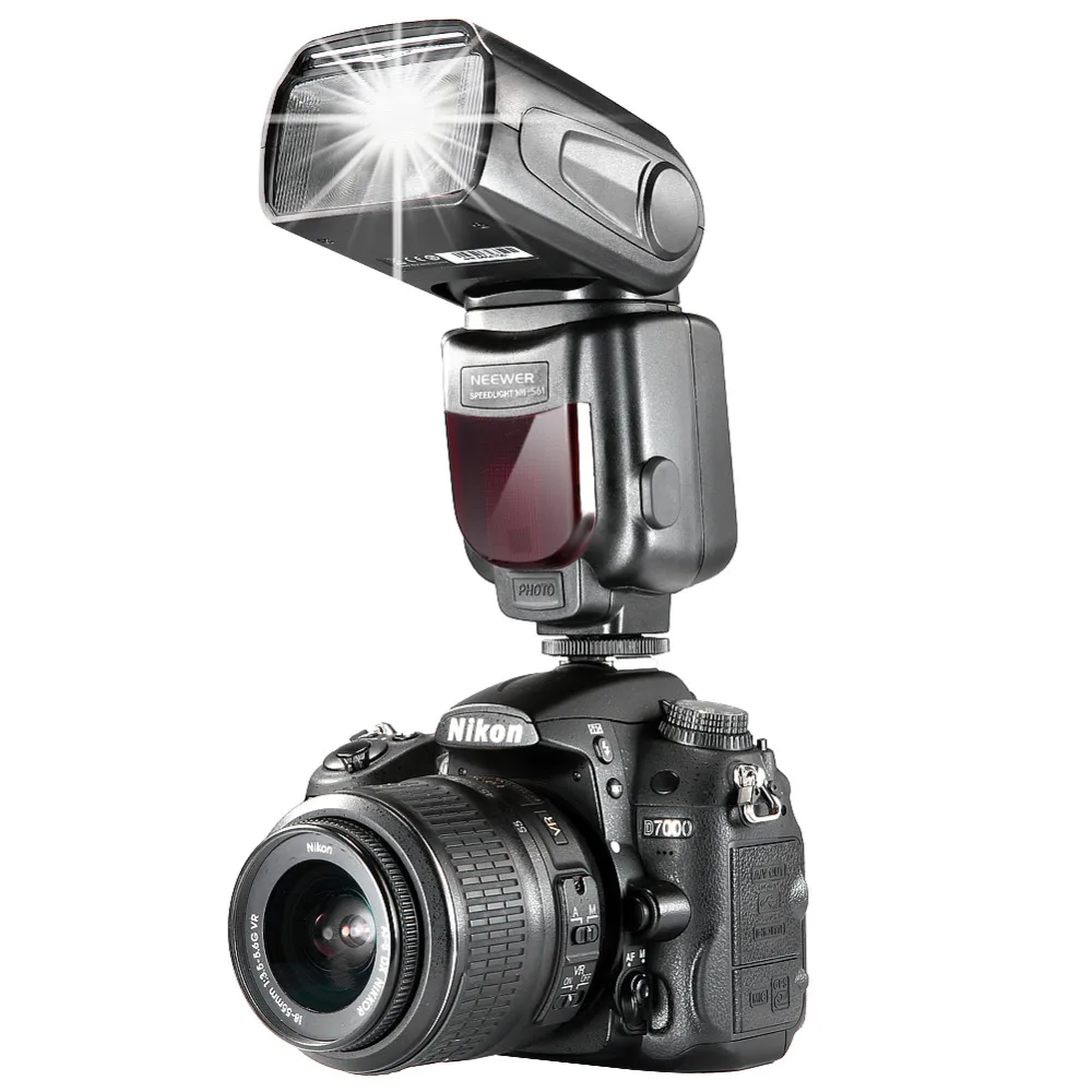 Neewer NW-561 ЖК-Вспышка Speedlite с дисплеем для Canon Nikon D7200 D7100 D7000 и всех других DSLR камер со стандартным горячим башмаком