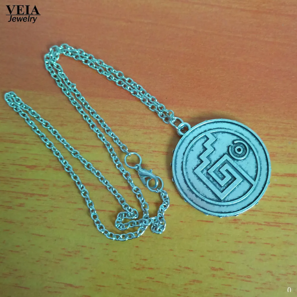 2017 фильм Пираты Карибского моря ожерелье ацтеков винтажные серебряные медальон