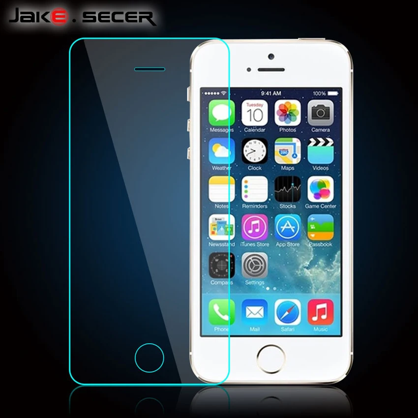 Для закаленного 5S Стекло iphone на Экран протектор для iPhone 6 5 SE 6S 7 Plus 0.26 мм 2.5D 4 &quot4.7&quot