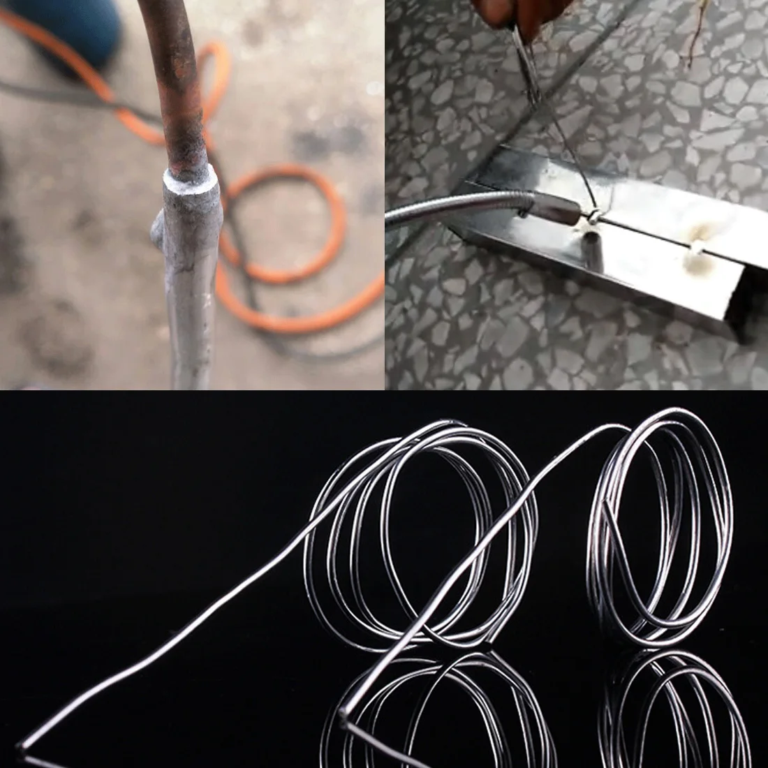 

1.5mmx65cm/1.5mmx80cm Low Temperature Aluminum Solder rod Welding Wire Flux Cored Soldering Rod