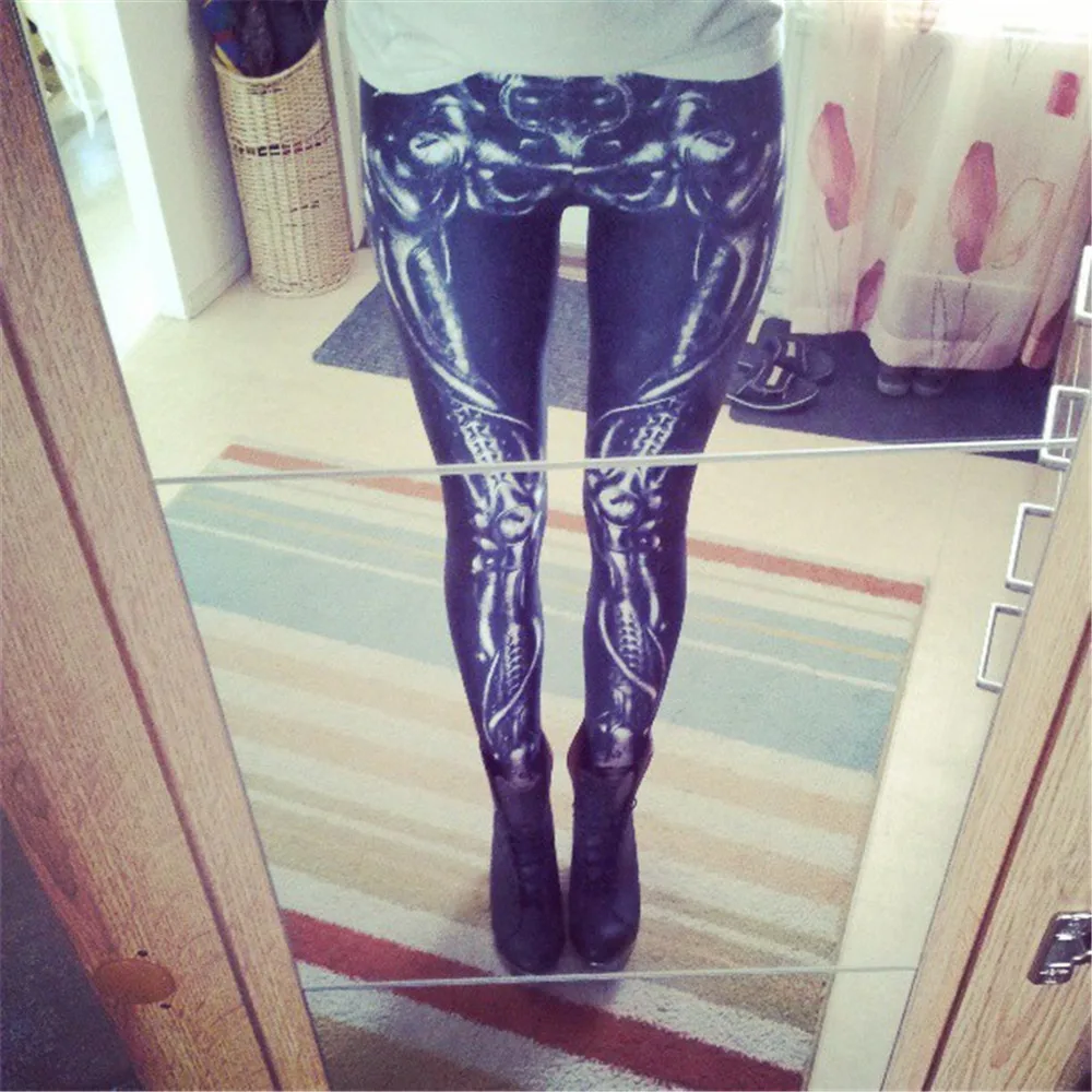 Прямая поставка высококачественные женские леггинсы модные с механическими