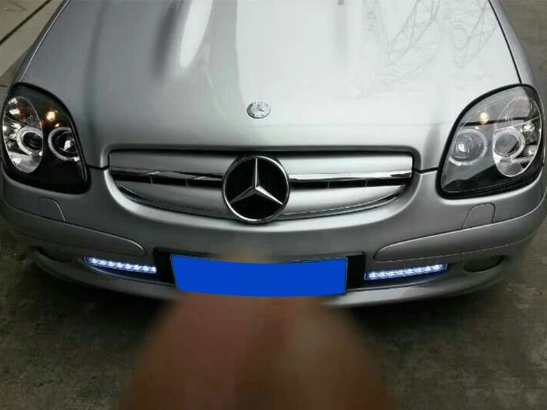 2 шт. автомобильный Стайлинг для Mercedes-Benz SLK R170 SLK200 SLK230 SLK350 светодиодный фары 1996-2003 с ангельскими глазами DRL HID/светодиодный налобный фонарь