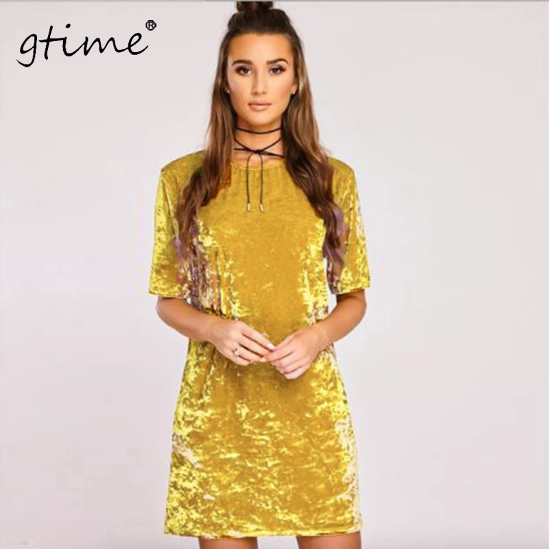 GTIME дропшиппинг элегантное платье Весна Лето Дамские круглые Платья с коротким