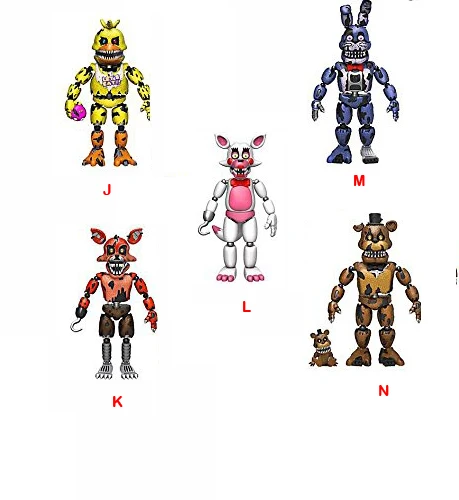 5 дюймов Five Nights At Freddy's» «пять ночей у Фредди» CHICA Фредди Бонни FOXY золото Коллекционная экшн Статуэтка новой коробке