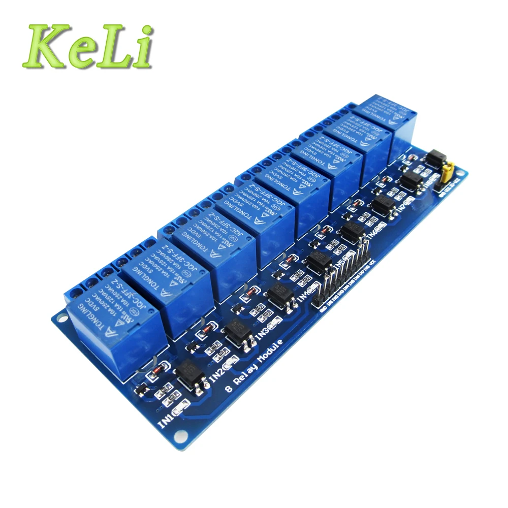 

1pcs/lot With optocoupler 8 channel 8-channel relay modules relay control panel PLC relay 5V module