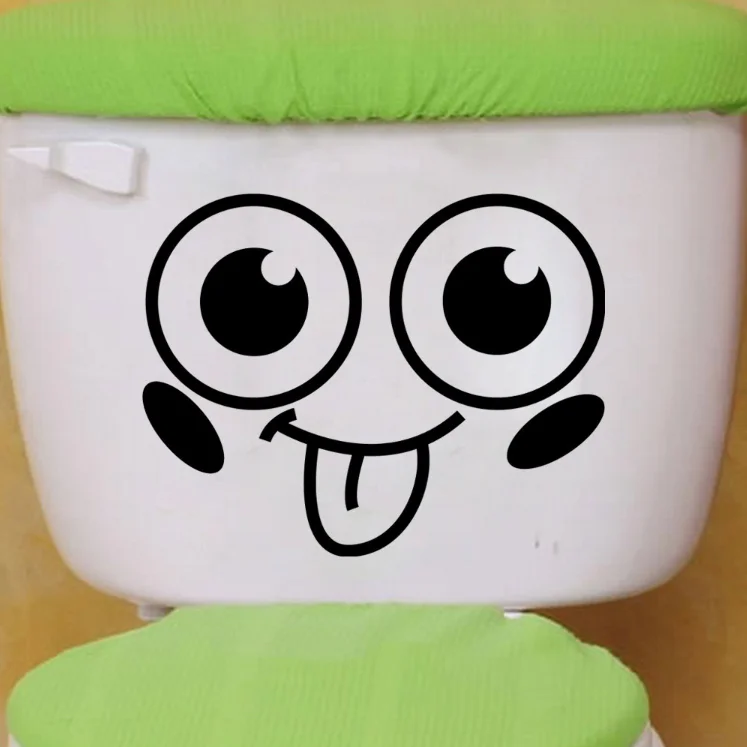 Стены холст наклейки плакат улыбка уход за кожей лица Ванная комната Туалет