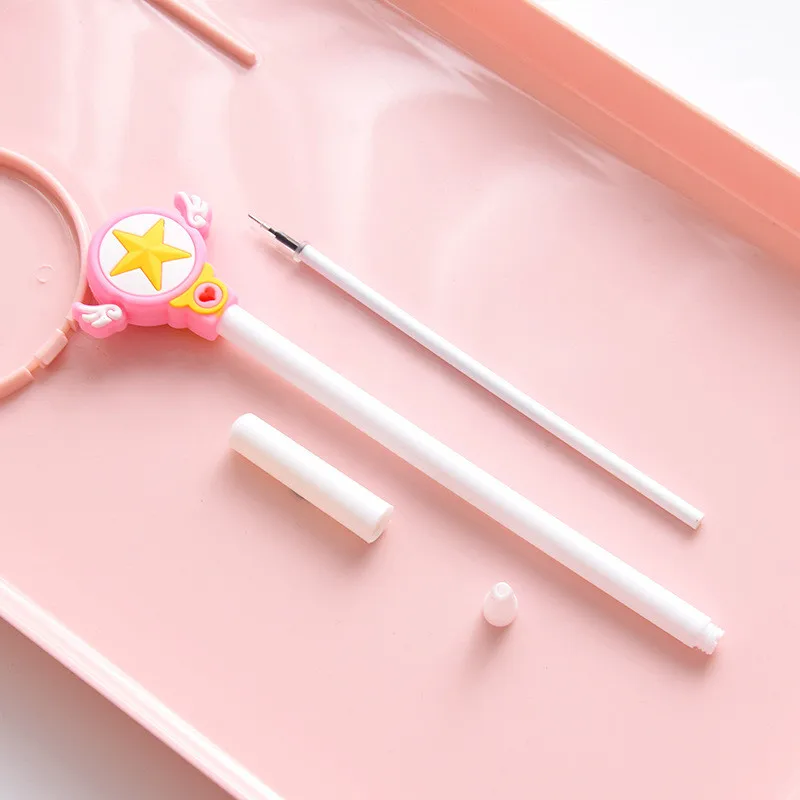 Helpro 0 5 мм Милая волшебная палочка для девочек гелевая ручка Kawaii черные чернила