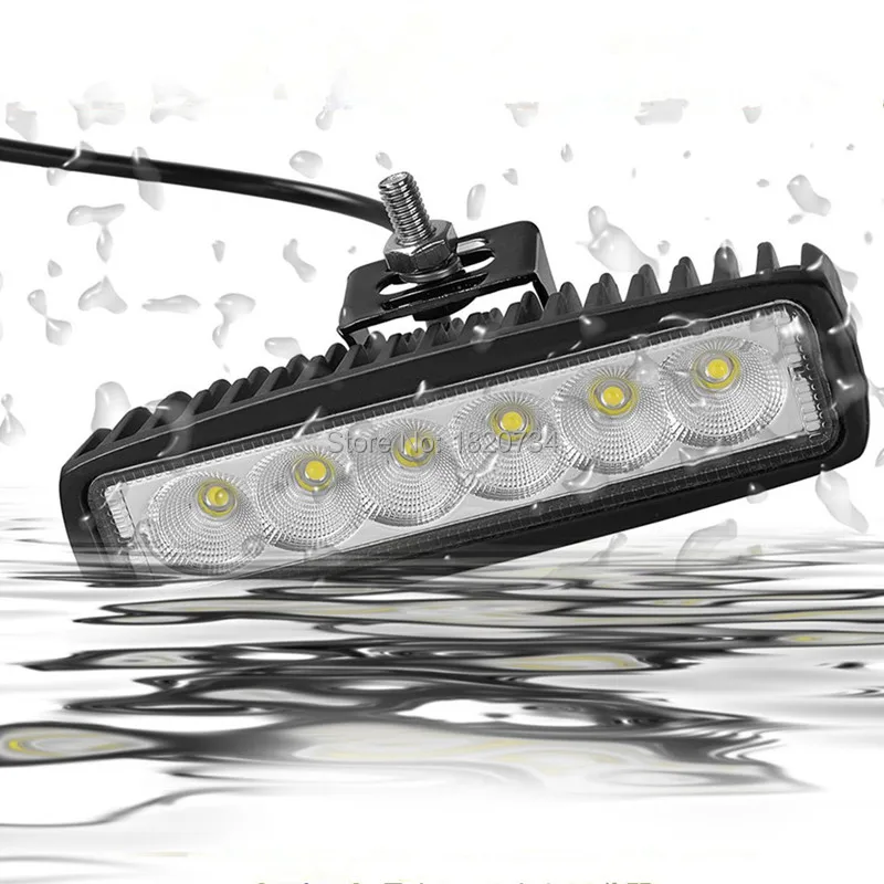 18 Вт Светодиодный светильник для мотоцикла противотуманный внедорожный 4x4 ATV