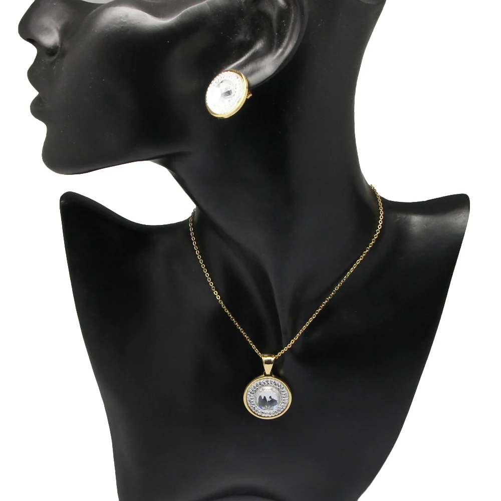 Модные fani Нигерии Свадебный Ювелирные изделия из кристаллов набор