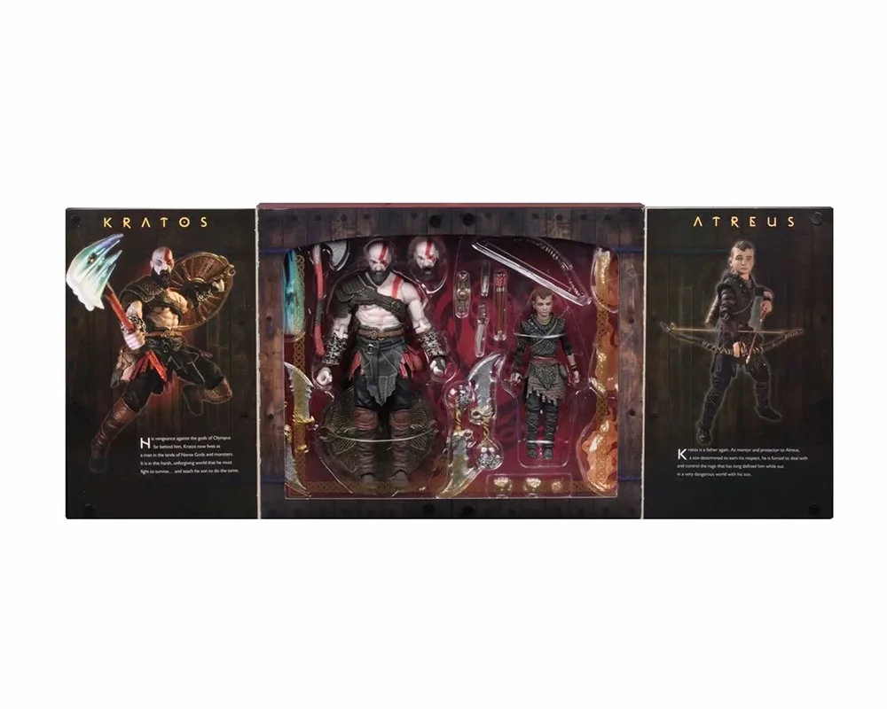 2 шт./компл. оригинальный NECA Бог войны 4 Кратос и сын Atreus Ultimate фигурка