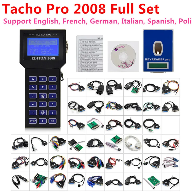 Горячая продажа Tacho Pro 2008 разблокировка tacho pro одометр коррекция пробега