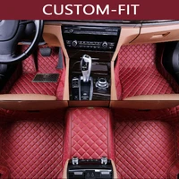 car floor mats for jaguar xf xe xjl xj6 xj6l f pace f type firm soft car accessories car styling custom floor mats brown