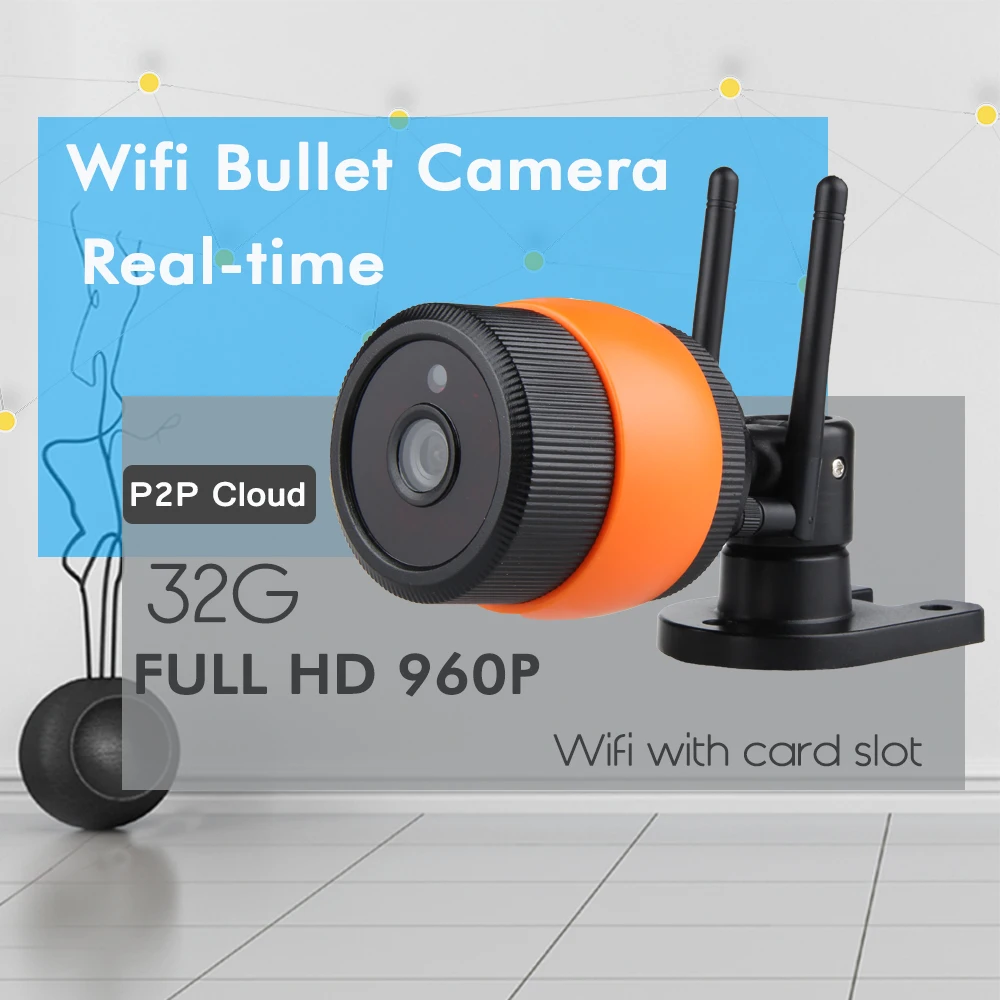OUERTECH Wifi IP камера 960P Беспроводная Проводная ONVIF P2P CCTV цилиндрическая наружная со