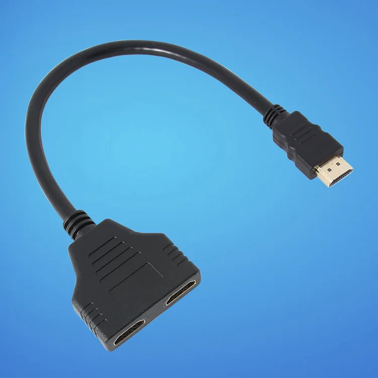 Бесплатная доставка 1080P V1.4 HDMI папа 2 Женский Порт 1 в разветвитель Кабель