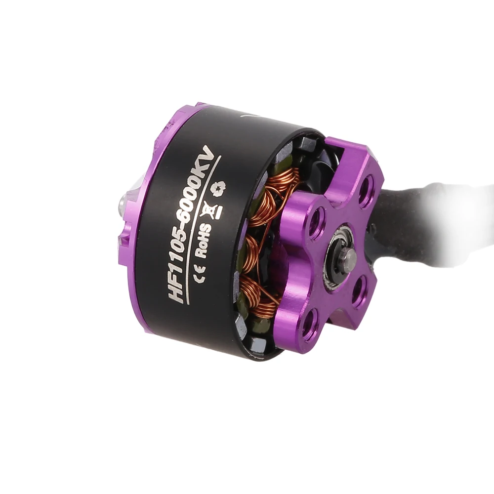 HF 1105 6000KV 2 3S бесщеточный двигатель RC для 90 мм 100 130 гоночный Дрон Квадрокоптер Мини