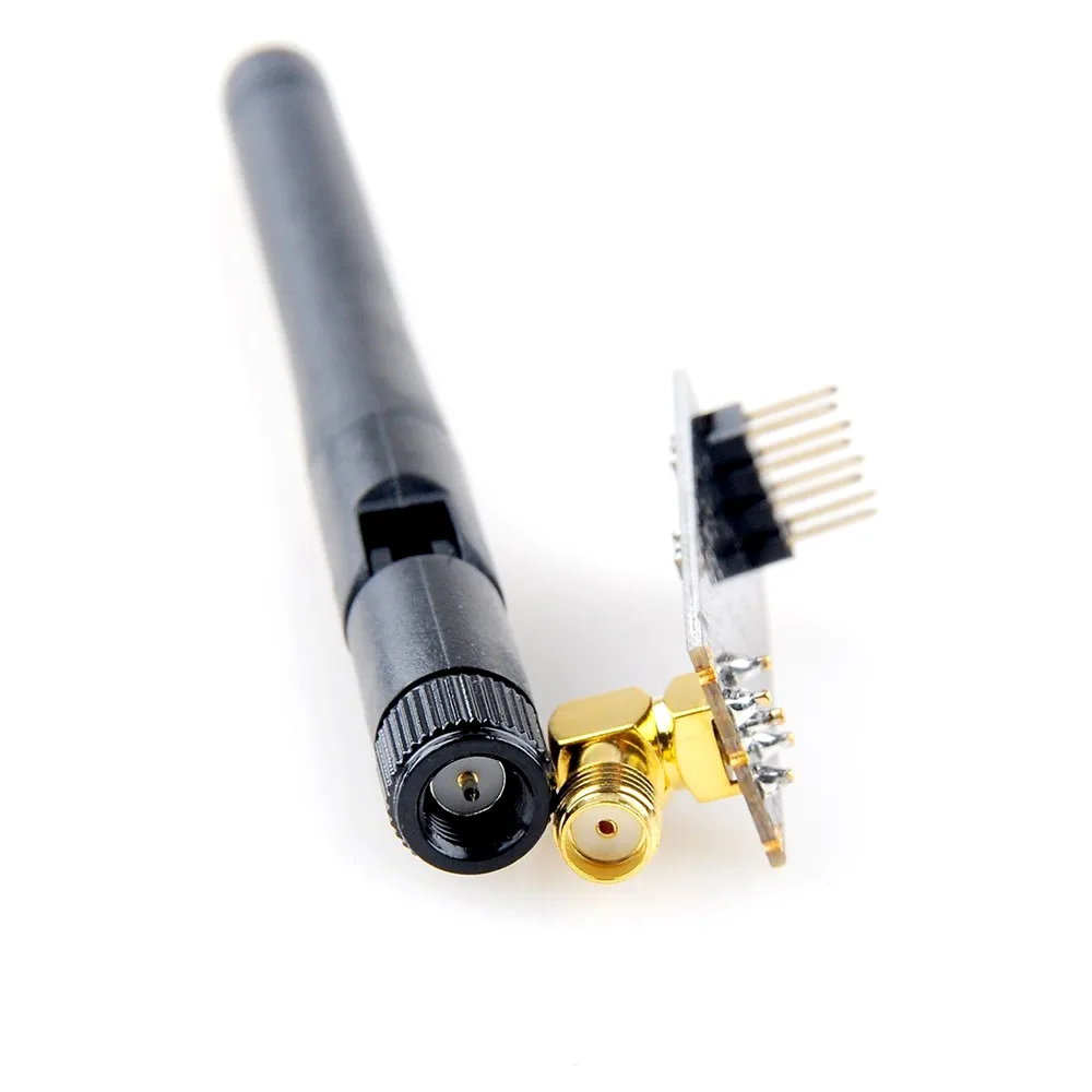 NRF24L01+ PA+ LNA беспроводной приемопередатчик радиочастотный модуль приемопередатчика с SMA антенной 2,4G 1100m совместимый для Arduino