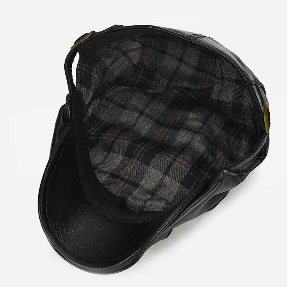 Кепка мужская из натуральной овечьей кожи цвет в ассортименте | Аксессуары для