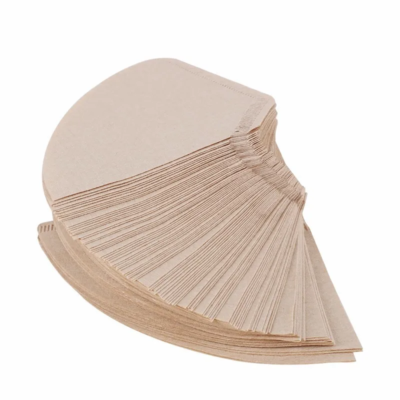 100 шт./упак. деревянный оригинальный ручной капельный бумажный фильтр для кофе