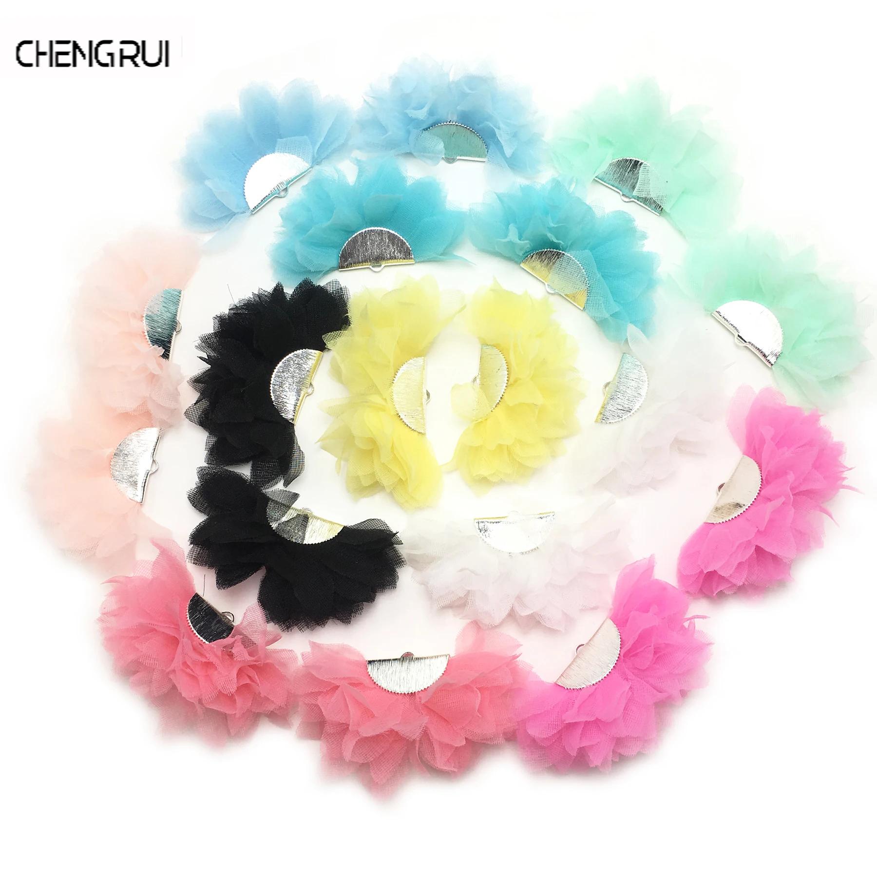 CHENGRUI F41 3cm fiowers wedding decoration patches decorative flower artificial craft supplies diy 2pcs/bag | Дом и сад