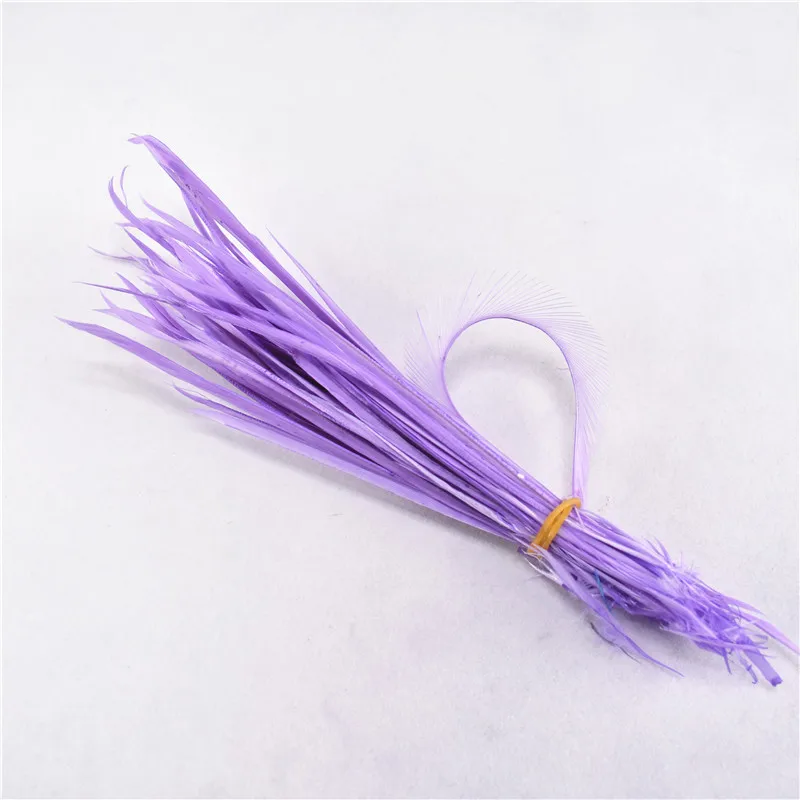 Purple Wholesale20-100pcs/лот тонкие мягкие перья индейки Марабу Промытые гусиные пушистые перья для украшения свадьбы - Цвет: Purple