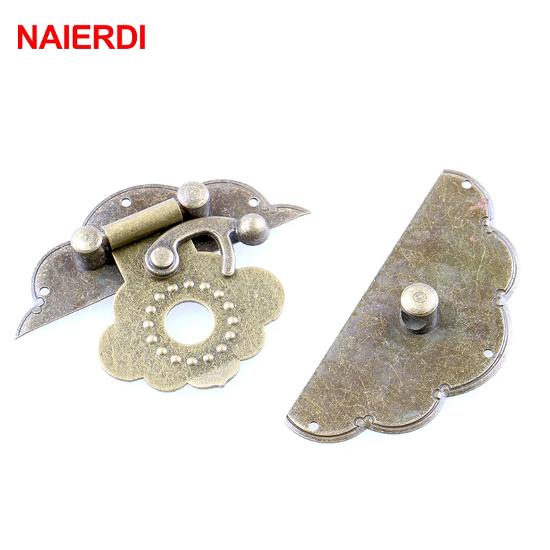 2 шт. NAIERDI в форме яйца Античная бронзовая застежка защелка ювелирный замок для