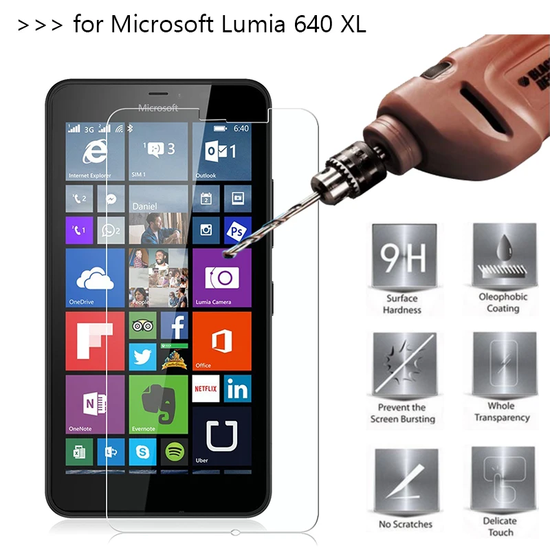 2 шт./лот закаленное Стекло для microsoft Lumia 640 XL Экран протектор Защитная пленка Nokia