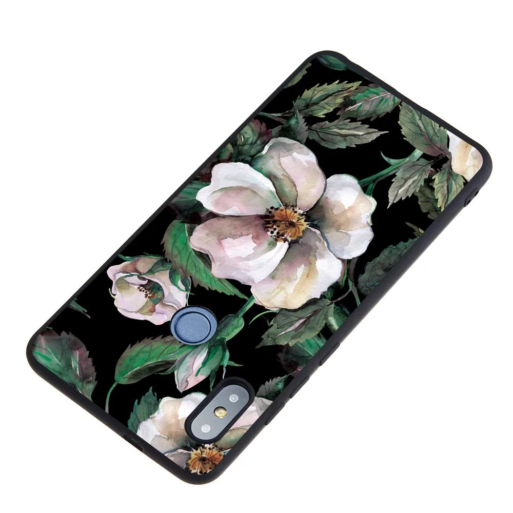 For Xiaomi Redmi 6A Note 6 Pro PRO Note6 Soft Silicone Case Korean Literary Leaves Flamingo Covers Skin Fundas Coque |