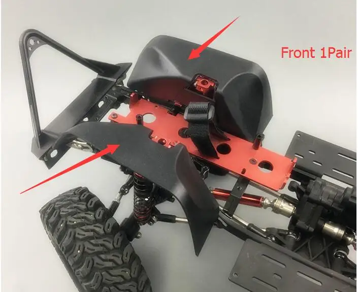 KYX 1/10 нейлоновая пластиковая кружка защитное крыло для шасси SCX10 II Axial DIY