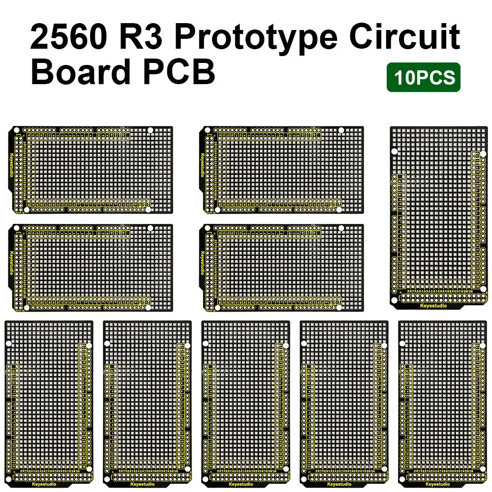 10 шт. Keyestudio прототип P CB для Arduino MEGA 2560 R3 Щит DIY FR-4 экологически чистые