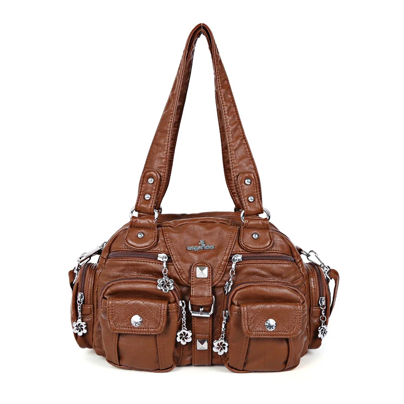 New Women high quality PU Leather Multifunction Hobo Bag Design Female Leisure Large Shoulder Bags Lady Shopping Casual Handbag | Багаж и