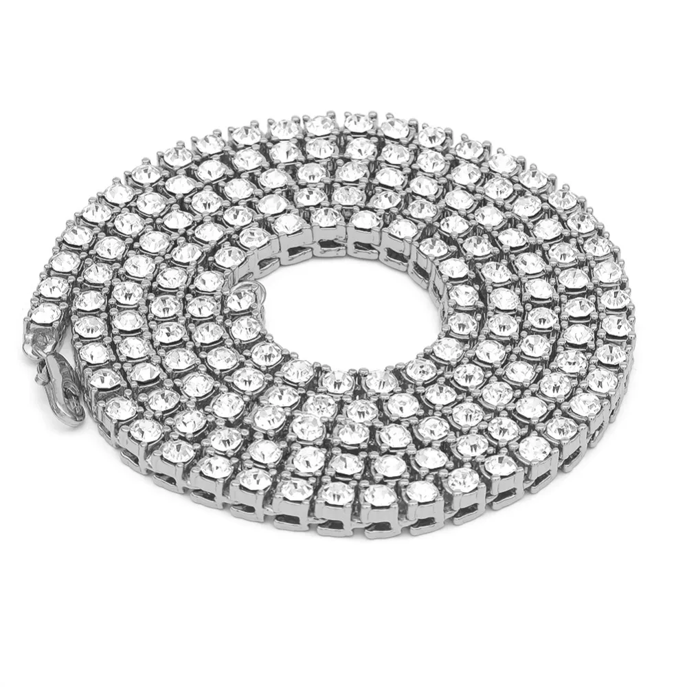 Мужские цепочки для тенниса UWIN набор из двух цепей золотого/белого золота 5 мм